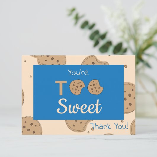 Zu süß Dankeschön Karte (Stehend Vorderseite)