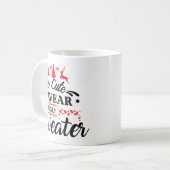 Zu süß für hässliche Weihnachtspullover Kaffeetasse (Vorderseite Links)