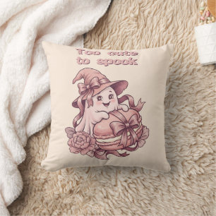 Zu süß, um Coquette Pink Geist & Macaron zu erschr Kissen
