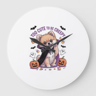 Zu süß, um ein gruseliger Halloween-T-Shirt PNG zu Große Wanduhr