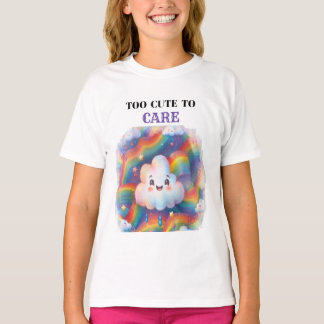 Zu süß, um sich Sorgen zu machen Regenbogenwolke S T-Shirt