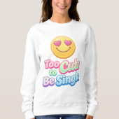 Zu süß, um Single zu sein - gemütlicher Sweatshirt (Vorderseite)
