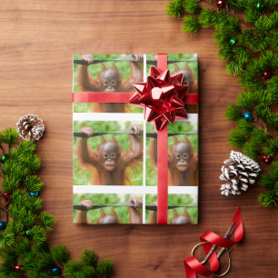 Zu süß zum Anfassen – Kleiner Orang-Utan Geschenkpapier