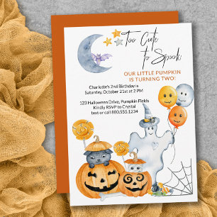 Zu süß zum Erschrecken Lustige Halloween-Geburtsta Einladung