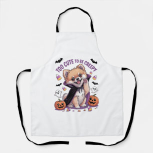 Zu süß zum Erschrecken Lustiger Halloween-Hund Cor Schürze
