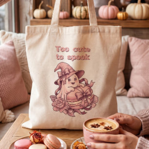 Zu süß zum Gruseln Coquette Rosa Geist & Macaron Tragetasche