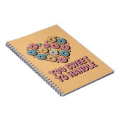 Zu süß zum Handhaben | Donut Kids Notizblock (Rechte Seite)