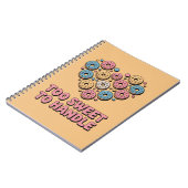 Zu süß zum Handhaben | Donut Kids Notizblock (Linke Seite)