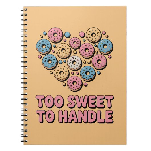 Zu süß zum Handhaben | Donut Kids Notizblock (Vorderseite)