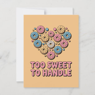 Zu süß zum Handhaben Donut Kids Postkarte