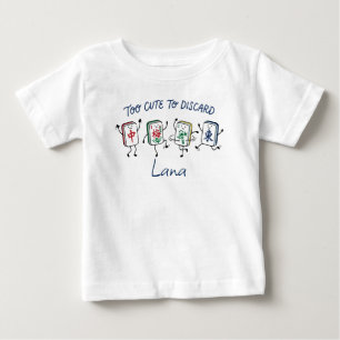 Zu süß zum Wegwerfen Mahjong Benutzername Baby T-shirt
