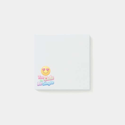 Zu süße Emoji Post-it Klebezettel (Vorderseite)