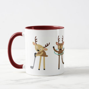 Zu süße Rentier-Spiele Weihnachten Tasse
