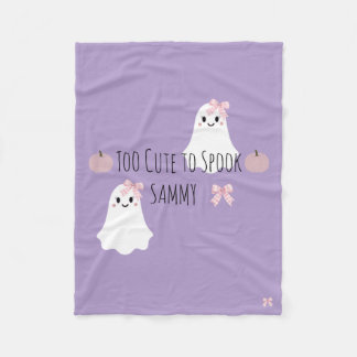 Zu süßer Halloween personalisierter Babydecke Fleecedecke