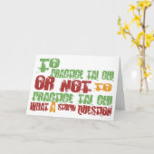 Zu Tai-Chi üben Karte (Gelbe Blume)