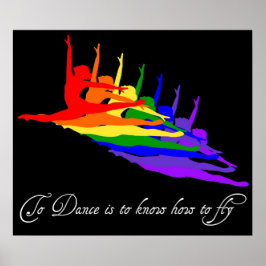 Zu tanzen ist zu wissen, wie man fliegen drucken / poster