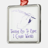 Zu tapezieren Stift Ornament Aus Metall (Links)