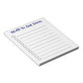 "Zu tun" Notepad Notizblock (angewinkelt)