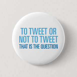 Zu tweeten oder nicht tweeten button