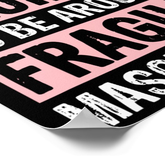 Zu unbeholfen, um brüchige Männlichkeit zu vermeid Poster (Ecke)