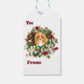 Zu und von Cavalier King Charles Wreath Geschenkma Geschenkanhänger (Vorderseite)