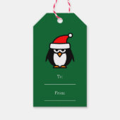 Zu und von Weihnachten Geschenketiketten mit Pingu Geschenkanhänger (Vorderseite)