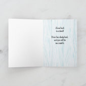 Zu Uni Individuelle Name Foto auf Aquamarin Blue Karte (Innenseite)