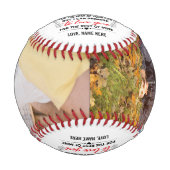 Zu unserem Enkel von Großeltern & Custom 2 Foto Baseball (Vorderseite)