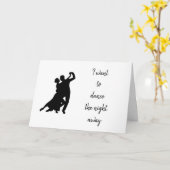 ZU UNSEREM JAHRESTAG "TANZEN MIT MIR" KARTE (Gelbe Blume)