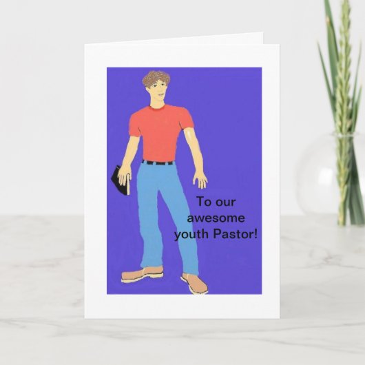 Zu unserem Jungpfarrer Dankeskarte (Vorderseite)