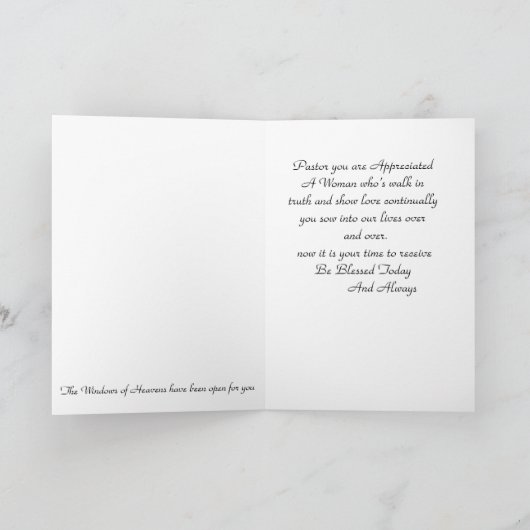 zu unserem Pfarrer Dankeskarte (Innenseite)