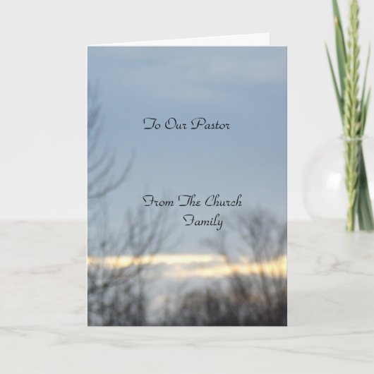 zu unserem Pfarrer Karte (Vorderseite)