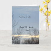 zu unserem Pfarrer Karte (Gelbe Blume)