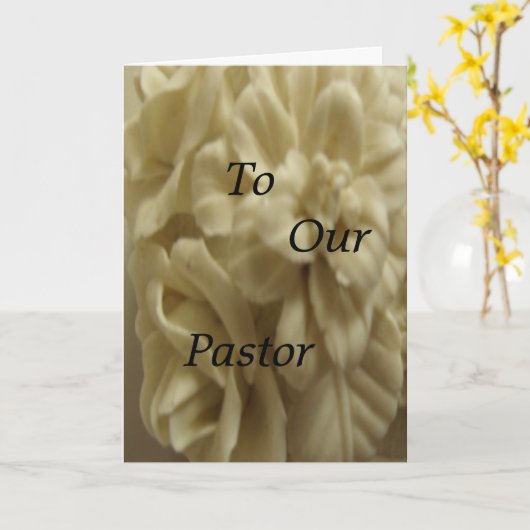 zu unserem Pfarrer Karte (Gelbe Blume)