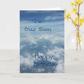 Zu unserem Sohn glücklicher Geburtstag Karte (Gelbe Blume)