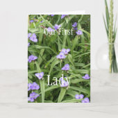 zu unserer First Lady Karte (Vorderseite)