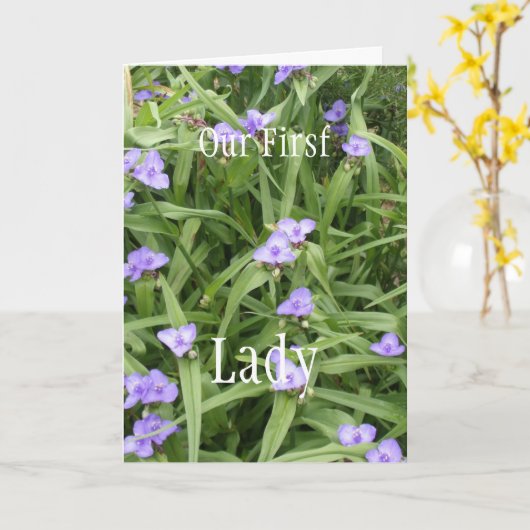 zu unserer First Lady Karte (Gelbe Blume)