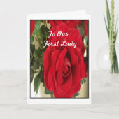 zu unserer First Lady Karte (Vorderseite)