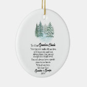 Zu unserer Weihnachtszeit, Grandson Keepake Keramik Ornament (Rechts)