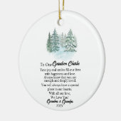 Zu unserer Weihnachtszeit, Grandson Keepake Keramik Ornament (Links)