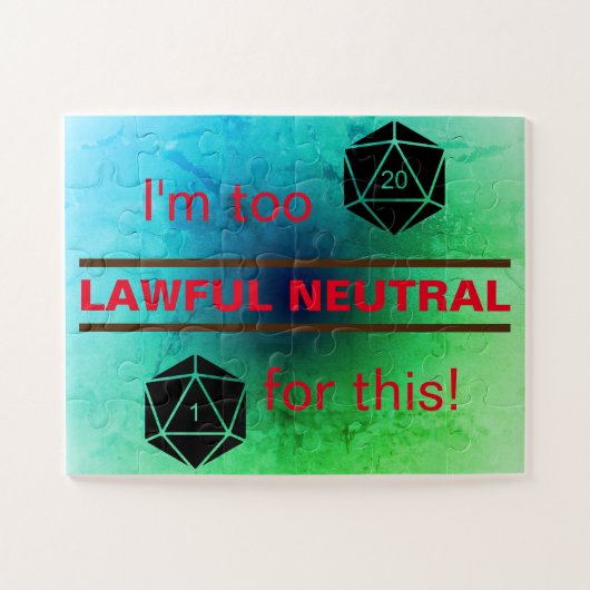 Zu üppiges Netural-Rätsel Puzzle (Horizontal)