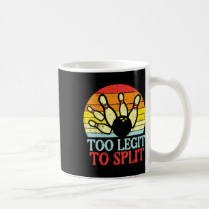 Zu verblassen, um Bowling-Team Retro Bowler Women Kaffeetasse