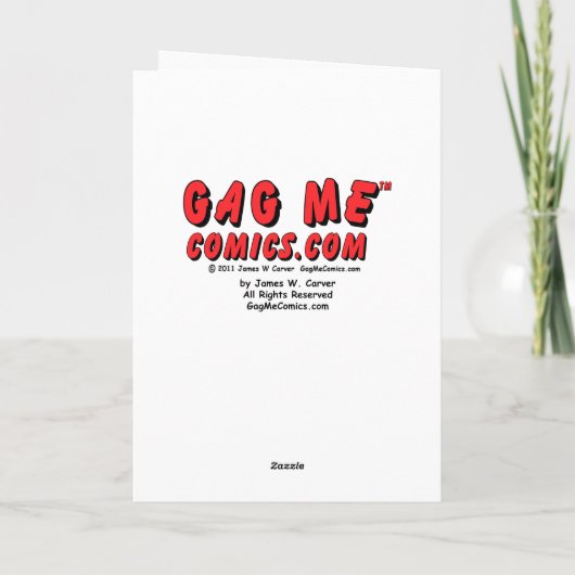 "Zu verkabelt" Dankeskarte (Rückseite)