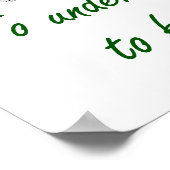 Zu verstehen heißt, zu vergeben - Zitat zur Vergeb Poster (Ecke)