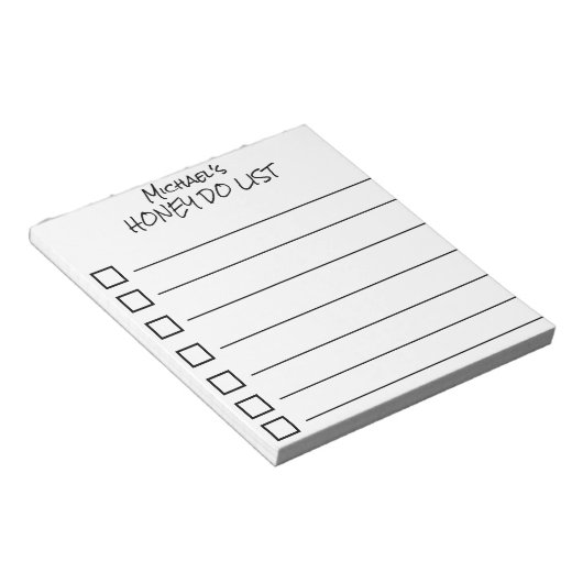 Zu verwendendes Honig für benutzerdefinierte Notep Notizblock (angewinkelt)