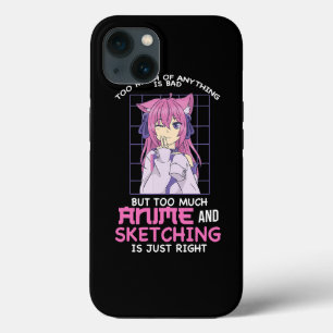 zu viel Anime und Zeichnen Anime Anime und Skizze Case-Mate iPhone Hülle