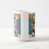 Zu viel Arbeit - feministische Coffee-Tasse im Ret Kaffeetasse (Mittel)