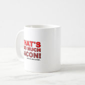 Zu viel Bacon Funny Mug Kaffeetasse (Vorderseite Links)