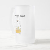 Zu viel Bier-Tasse Mattglas Bierglas (Vorderseite Links)