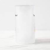 Zu viel Bier-Tasse Mattglas Bierglas (Mittel)